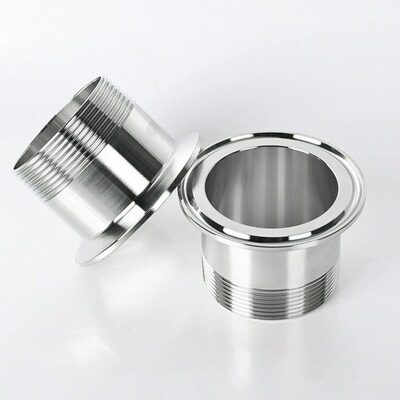 级装外丝丝丝螺纹单头接头装卡箍DN生快4外30不锈钢快卡盘25扣卫