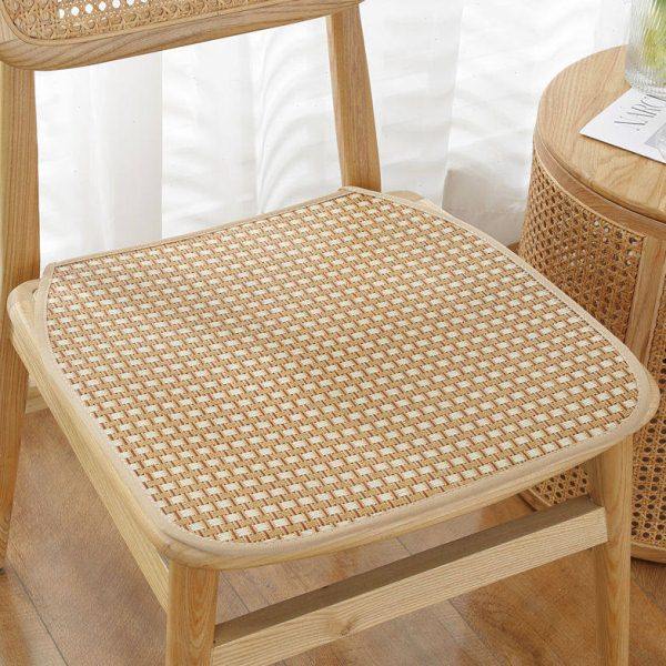 夏季藤席椅子垫公室久坐凉席家用防滑客厅坐垫凳子垫学生屁股垫,居家布艺,沙发垫,淘宝优惠券,粉丝福利购,淘宝优惠卷