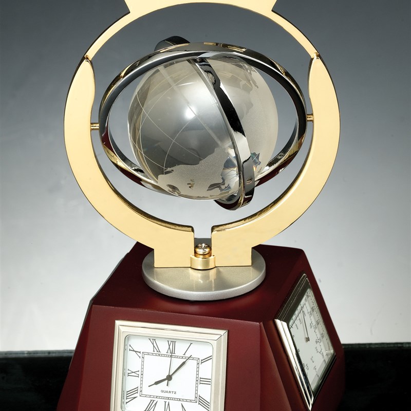 金属工艺礼品锌合金压铸纯铜铅锡合金铸3K15旋转地球奖杯模型雕塑