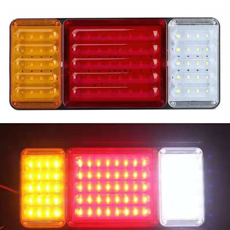 通用向挂风货车后尾灯刹车灯总成24v农用转汽车半led12v大超亮东
