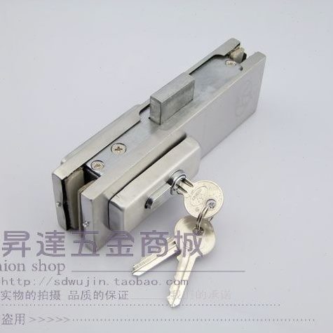 上夹/夹央玻璃门/门/下/曲玻璃锁/锁夹夹/中封口 锁包邮地锁夹