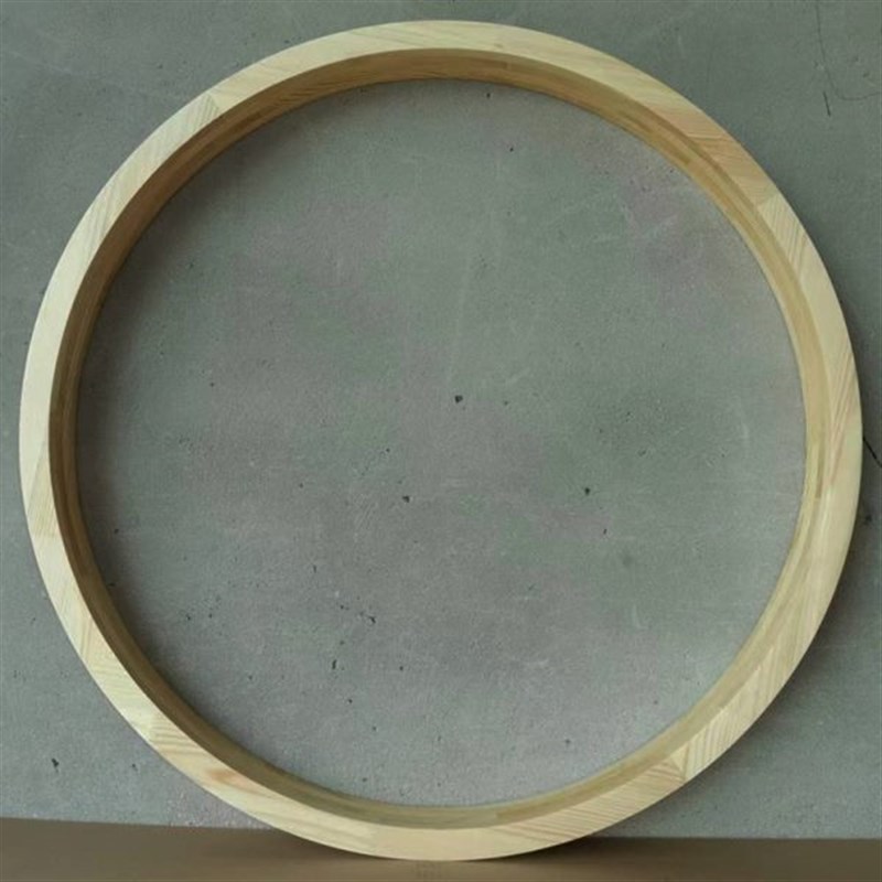 圆形木框现代简i约线条包边垭口隔断窗户套屏风隔断实木装饰包邮