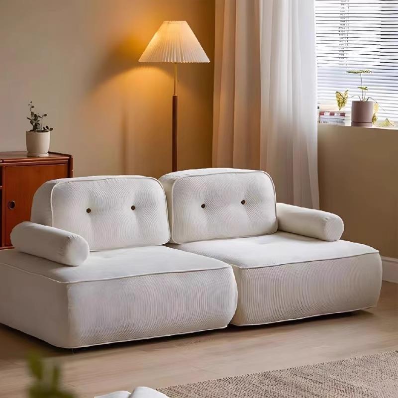 简约现代可爱豆腐块沙发家用民宿客厅榻榻米布艺沙发卧室懒人沙发