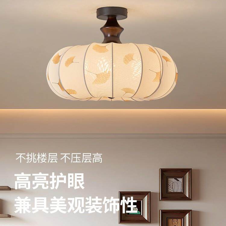 宋式美学卧室灯吸顶灯中古风餐厅灯吊灯宋代美学灯具护眼房间灯具