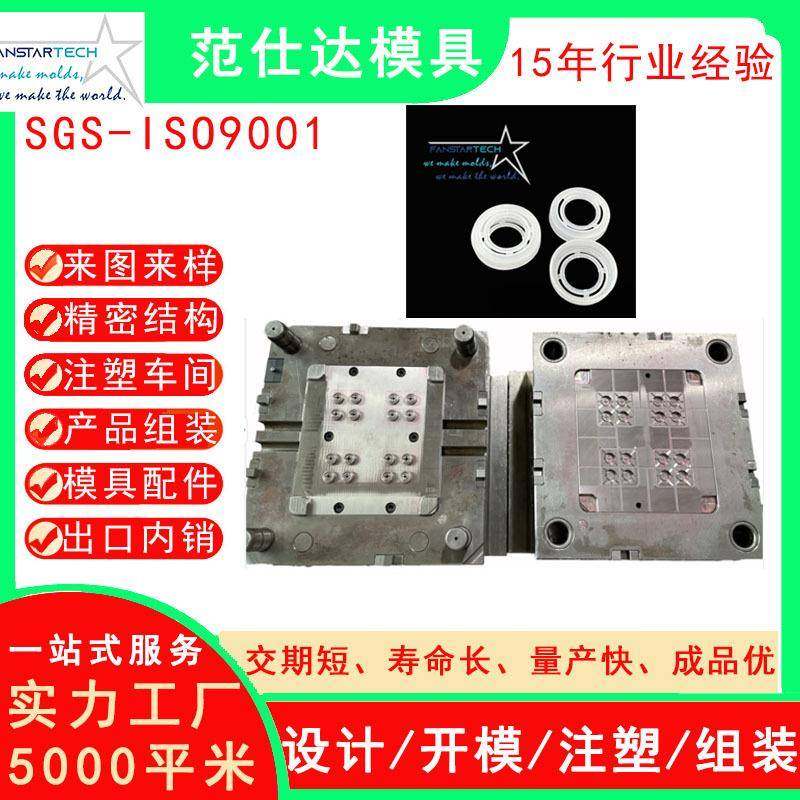 塑胶模具多腔电池密封圈保护套精密注塑模具塑料模具开发设计厂家