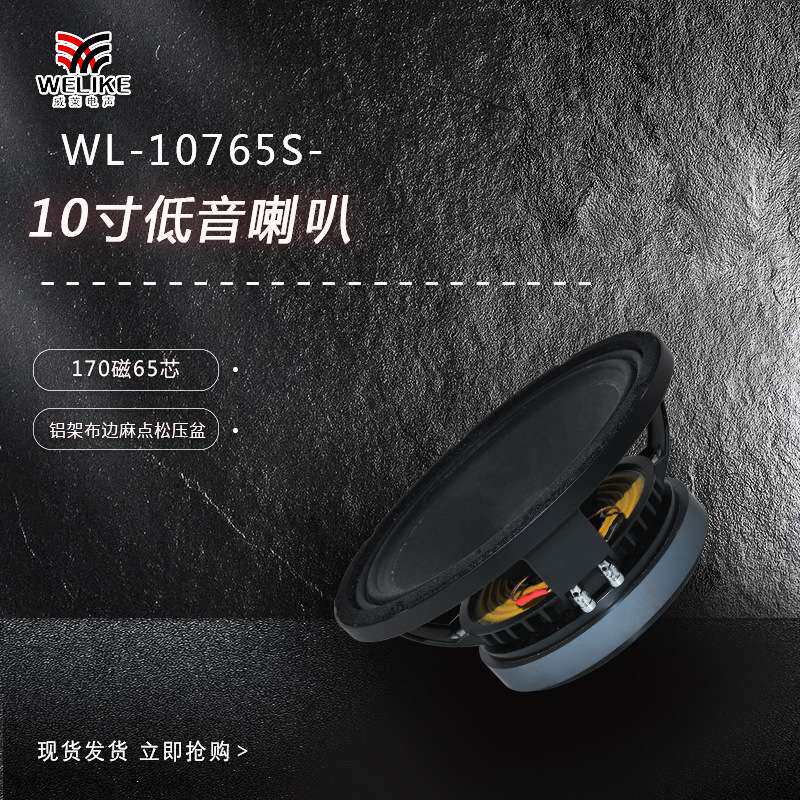 10寸音响低音喇叭单元170磁65芯大功率全频中低音娱乐KTV扬声器