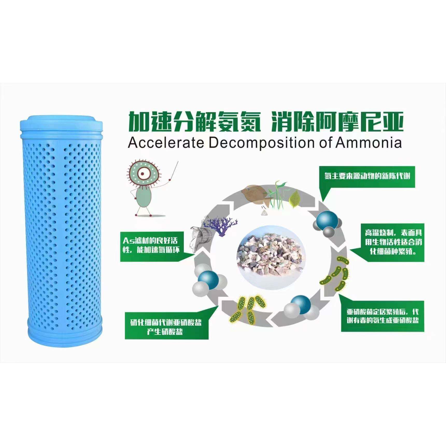 AS陶粒滤材鱼缸过滤净水鱼池过滤陶粒滤材培菌净水滤材