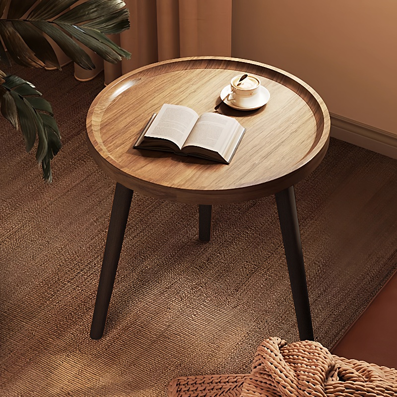 沙发小圆桌客厅家用小茶几简约现代稳固床头柜卧室边几茶桌小户型