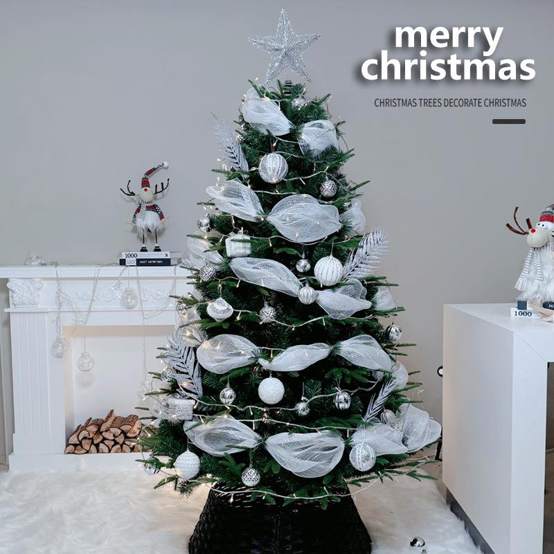 绿色圣诞树套餐圣诞节装饰加密高档Christmas tree仿真树装饰摆件