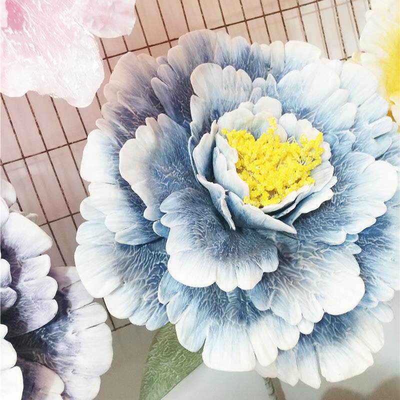 新款 高档仿真大型牡丹花 假花 婚庆路引花橱窗影楼摆件 仿真大花