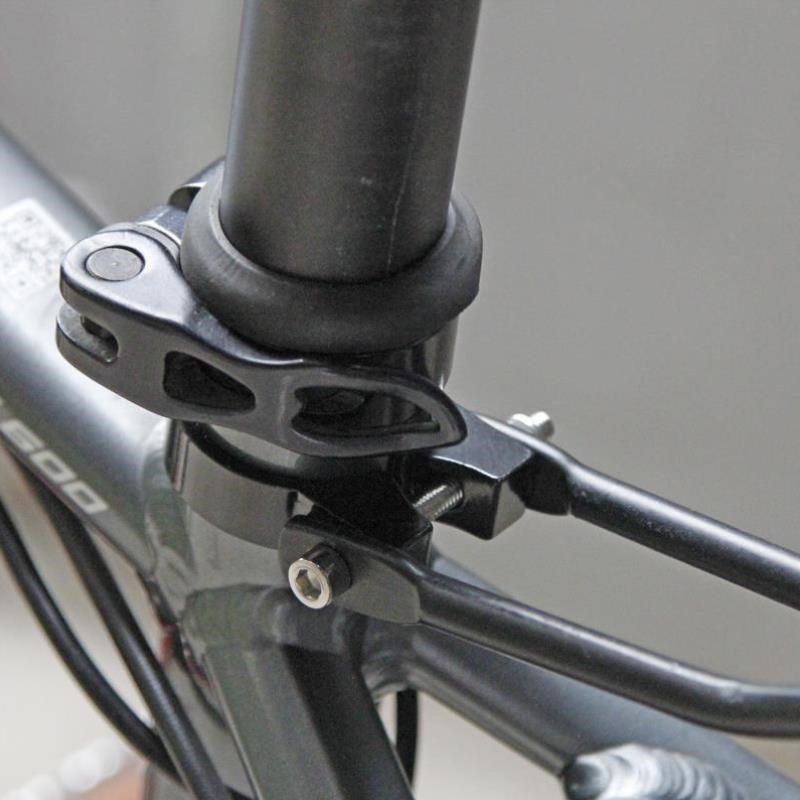 转换车管U碟刹后带自行车座安装片型片J螺丝管圈改装货架夹行李架