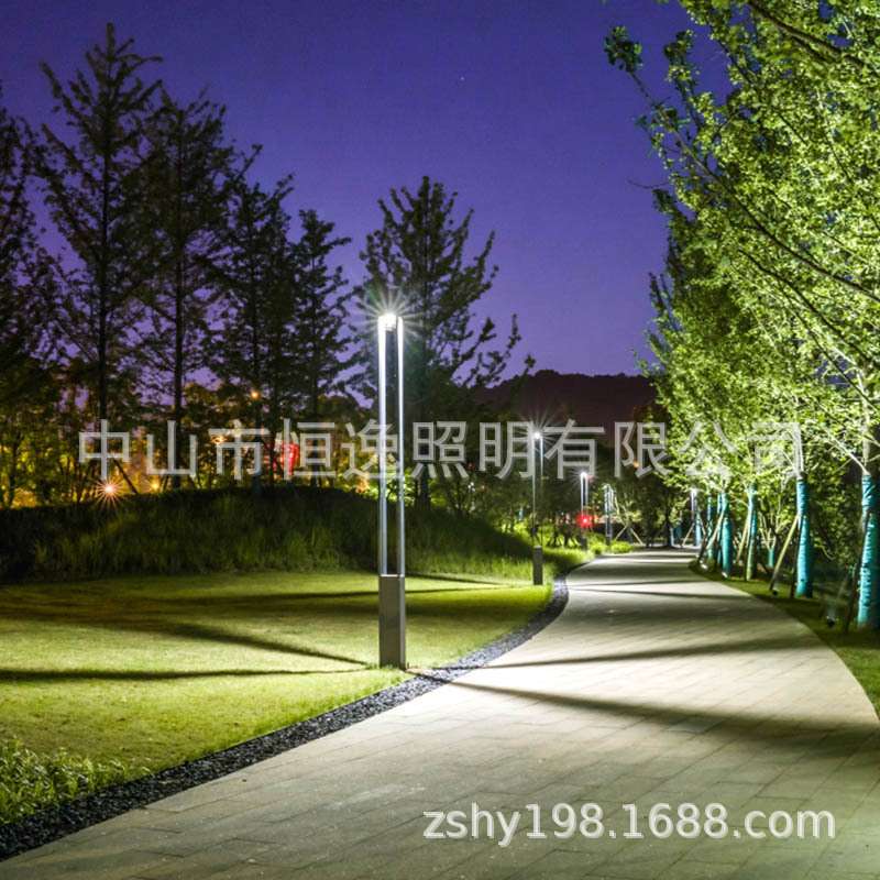 户外3米方形LED铝型材景观庭院灯现代简约风公园小区路灯厂家直销