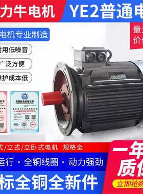 现货供应三相异步电机Y90S-4-1.1KW 冷轧钢片纯铜线三相电动机