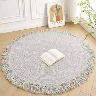 新西兰羊毛手编地毯客厅沙发简约素色雾霾蓝高级轻奢卧室无胶地毯