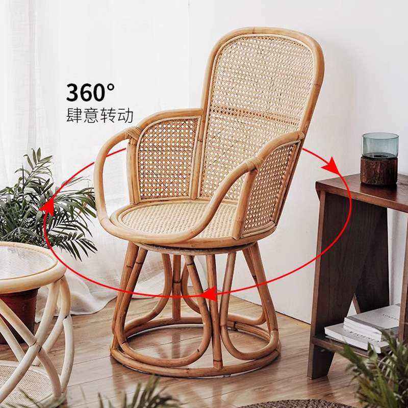 印尼藤椅天然真藤椅单人靠背椅编织家用藤编可旋转休闲阳台藤椅子,鲜花速递/花卉仿真/绿植园艺,割草机/草坪机,淘宝优惠券,粉丝福利购,淘宝优惠卷