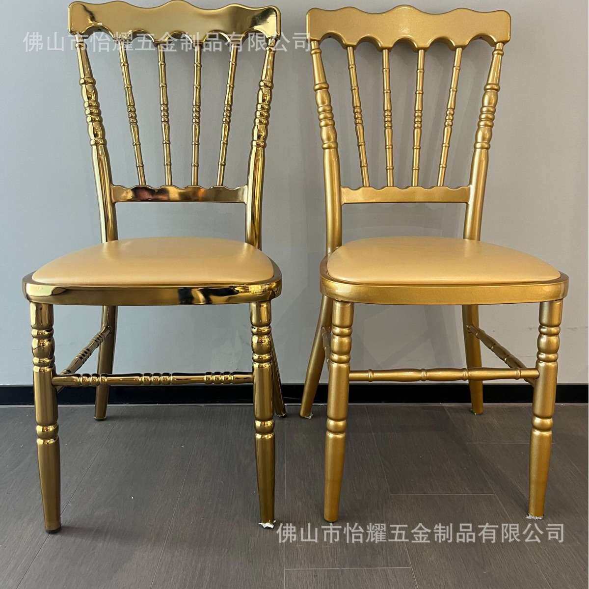 厂家 酒店婚庆椅 金属折叠椅 古堡椅 酒店餐厅婚礼堂餐椅