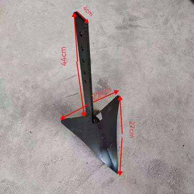 微耕机配套农用培土配件豁子开沟犁铧开沟松土刨地开沟犁后置梨头