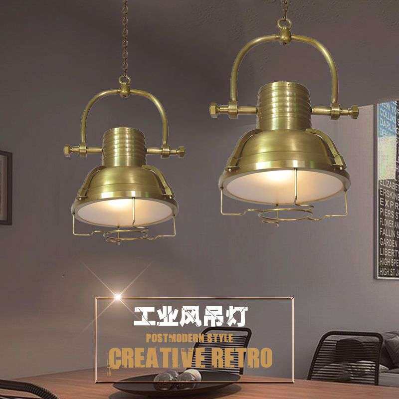 美式Loft复古工业风吊灯咖啡厅餐厅吧台酒吧服装店铁艺LED吊灯