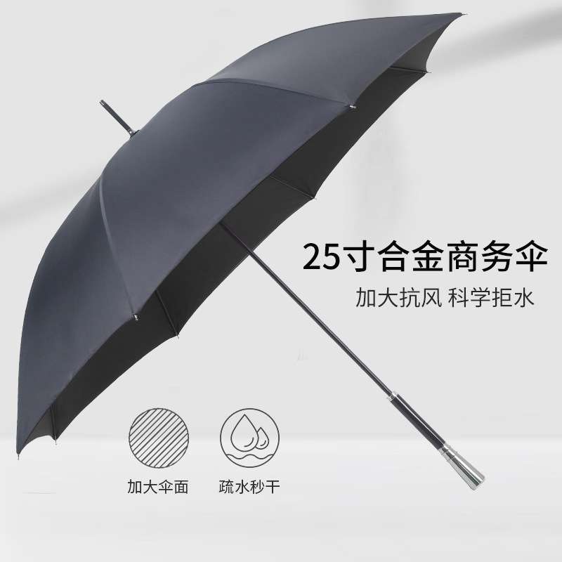商务合金加大双人长柄雨伞复古绅士自动双层直杆权杖伞长柄伞遮阳