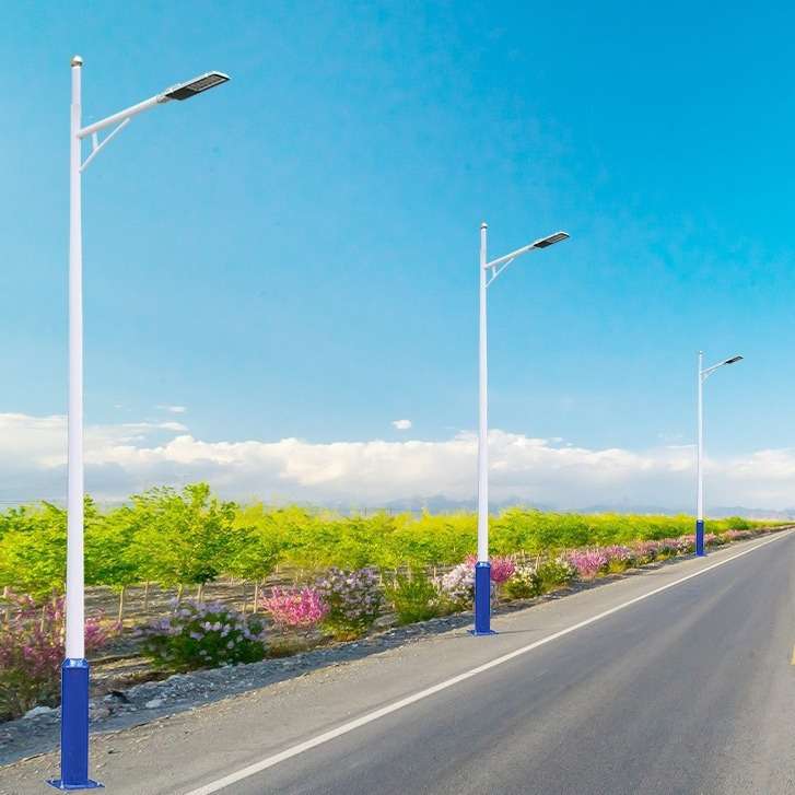 户外led路灯杆 市电路灯单臂市政工程路灯杆双臂新农村道路照