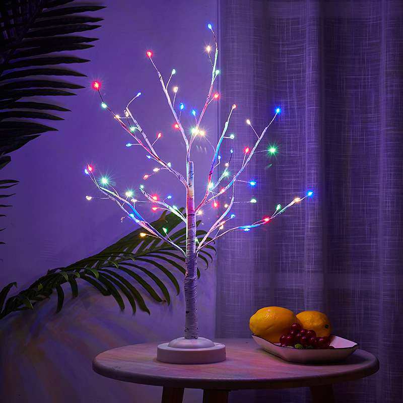 新款LED炫彩树灯家用房间布置圣诞装饰白桦树枝灯亚马逊跨境爆款,鲜花速递/花卉仿真/绿植园艺,割草机/草坪机,淘宝优惠券,粉丝福利购,淘宝优惠卷