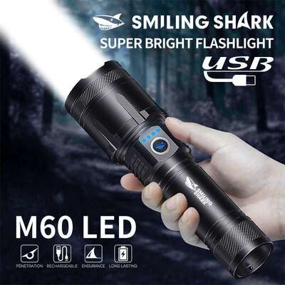 Outdoor lighting long range white laser tactical flashlight