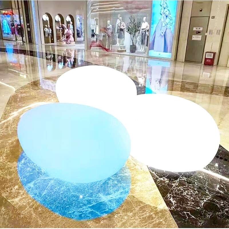 花园草坪鹅卵石灯LED发光石头灯户外场地庭院创意设计景观地灯