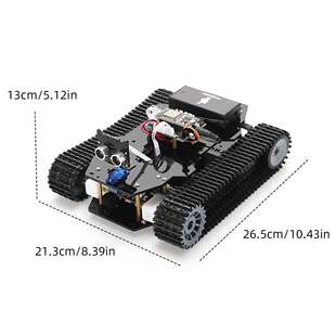 新版智能机器人履带式坦克小车底盘TT02遥控避障循迹比赛创客学习