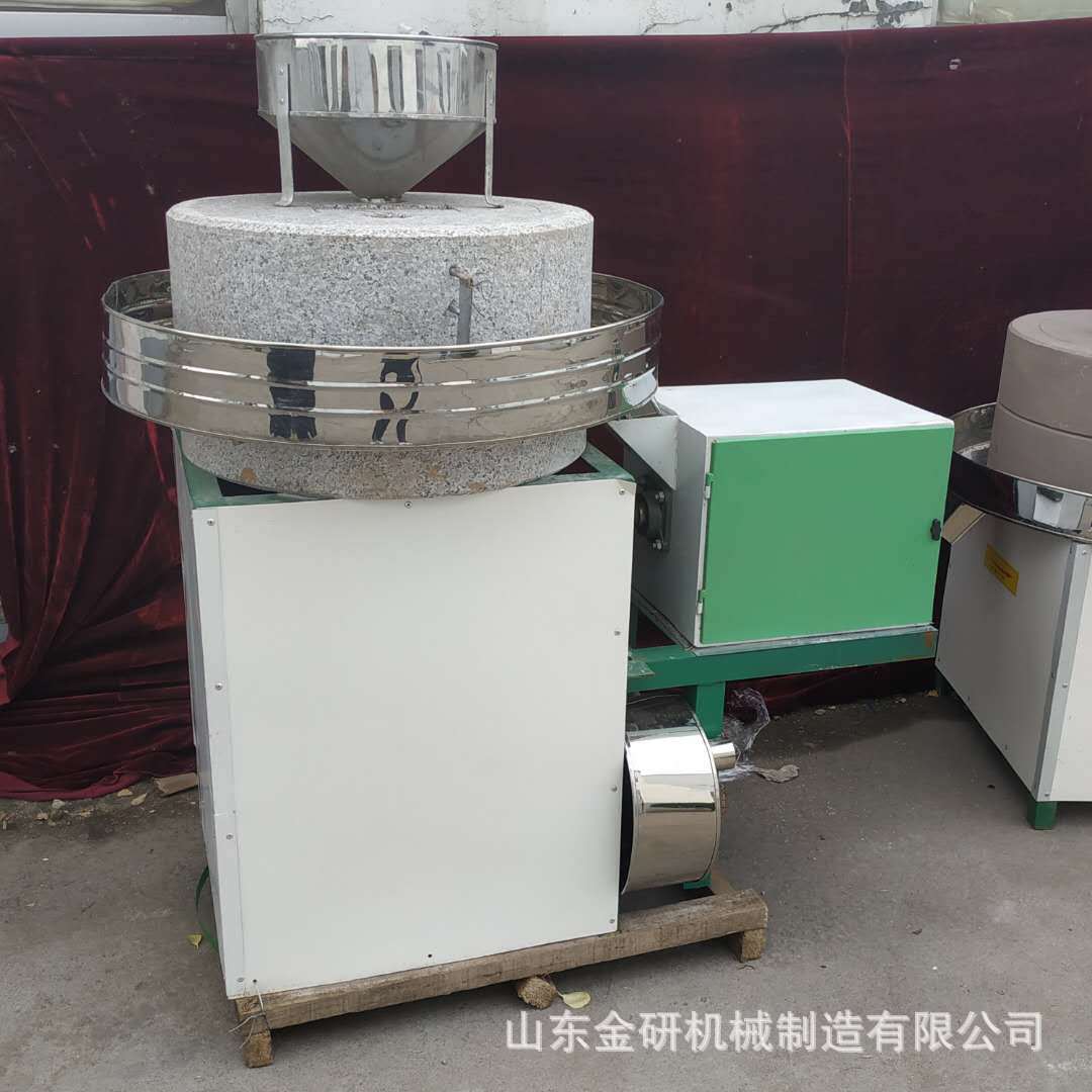 60型号电动芝麻香油石磨机 豆浆米浆石磨机  艾草纯天然石磨机