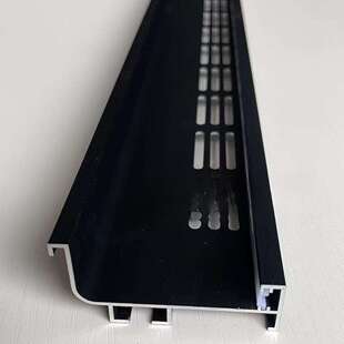 (支持定 制)橱柜隐形铝合金拉手带灯槽带透气孔橱柜地柜L型免拉手