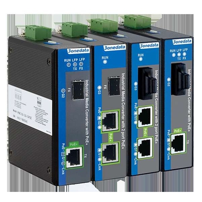 三旺 IPMC100-1GF-1GPOE 3onedata1路1000M PoE转1路千兆光