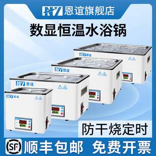 恩谊 电热数显恒温水浴锅不锈钢恒温水浴箱恒温水槽油浴锅实验室