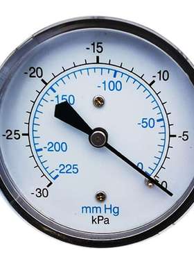 昌奇真空压力表真空负压表Y50真空低压负压表 -30kpa
