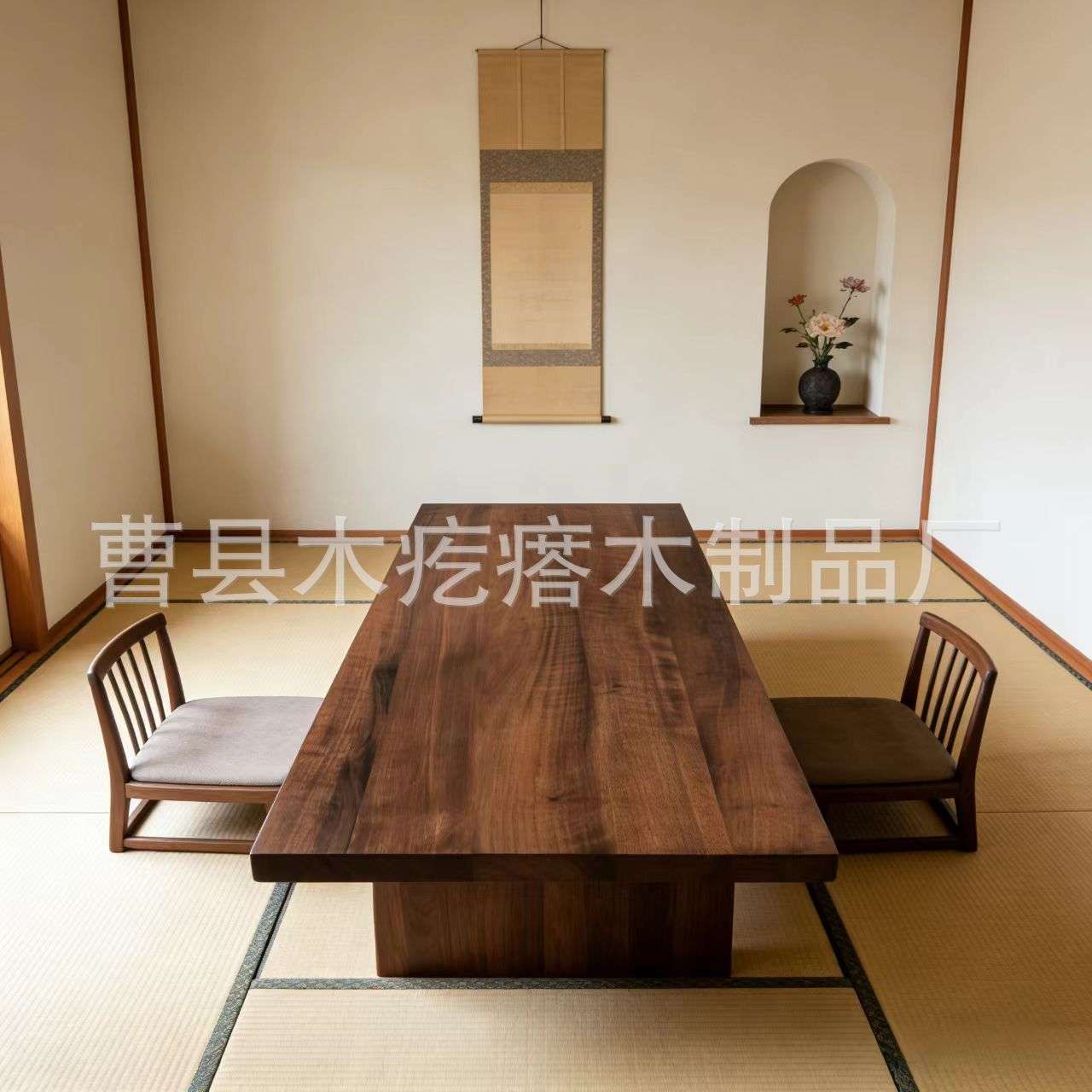 现货办公室会议桌面板吧台电脑桌整张桌板实木国产黑胡桃桌面板