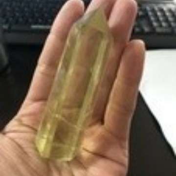 天然原石水晶六棱柱家居装饰4-5cm单双尖水晶柱摆件厂家现货