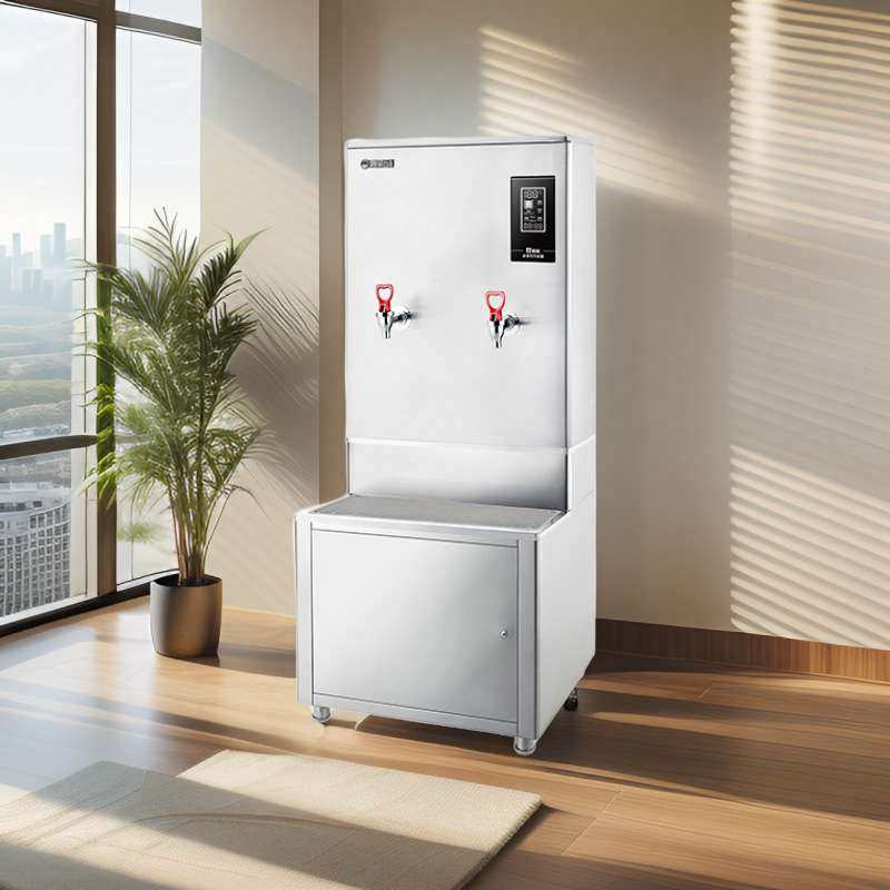 全自动商用开水机380V不锈钢开水器净化一体带底座餐厅车间用