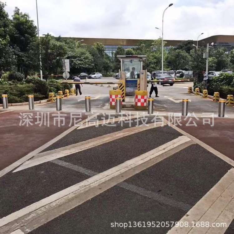 小区进出口全自动液压防冲撞升降柱智能申缩挡车杆地柱不锈钢路桩