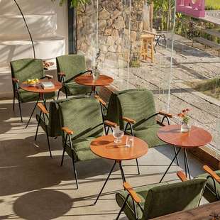 书吧餐厅甜品店奶茶店沙发咖啡厅桌椅组合网红洽谈酒吧清商用套装