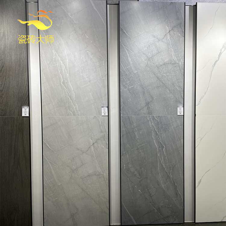 别墅瓷砖通体大理石灰色柔光客厅地砖750x1500阳台花园防滑地板砖