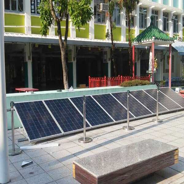 平屋顶可调节光伏支架套件 地面单排太阳能组件铝合金支架
