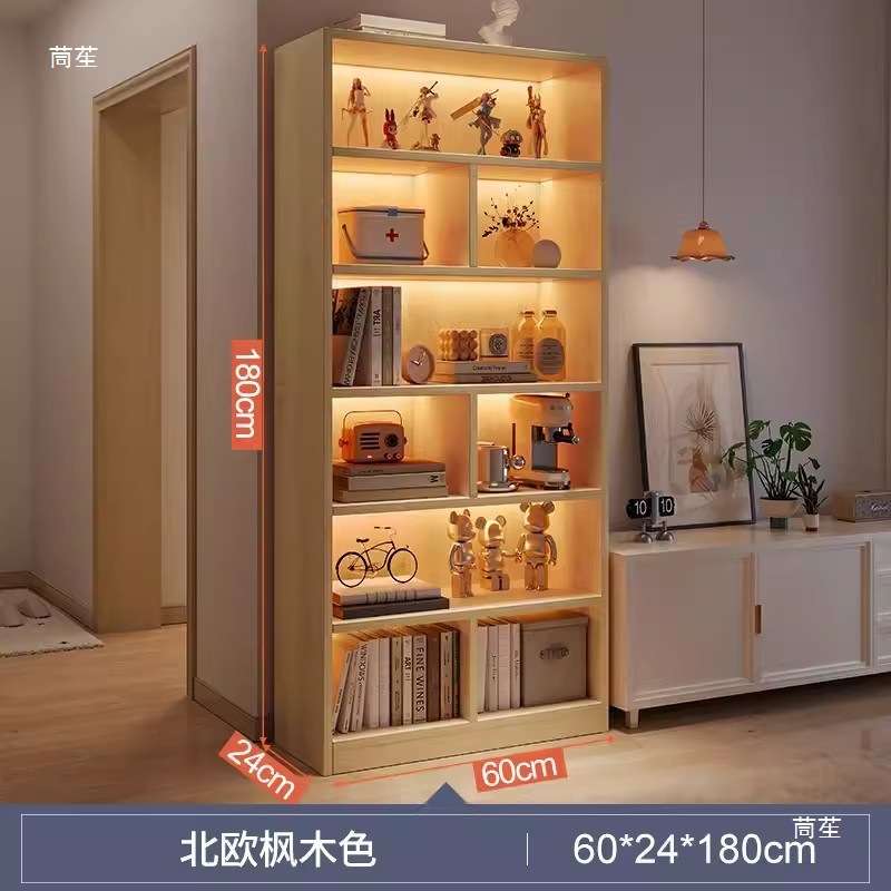 客厅电视柜旁边的边柜电视边柜立柜侧柜电视柜收纳储物柜一体书架