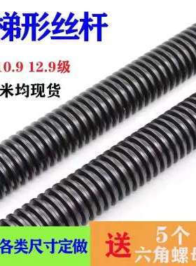 TR32*3T32x6TR36*3TR36x6牙距高强度加长梯形扣丝杆/T型扣丝杠