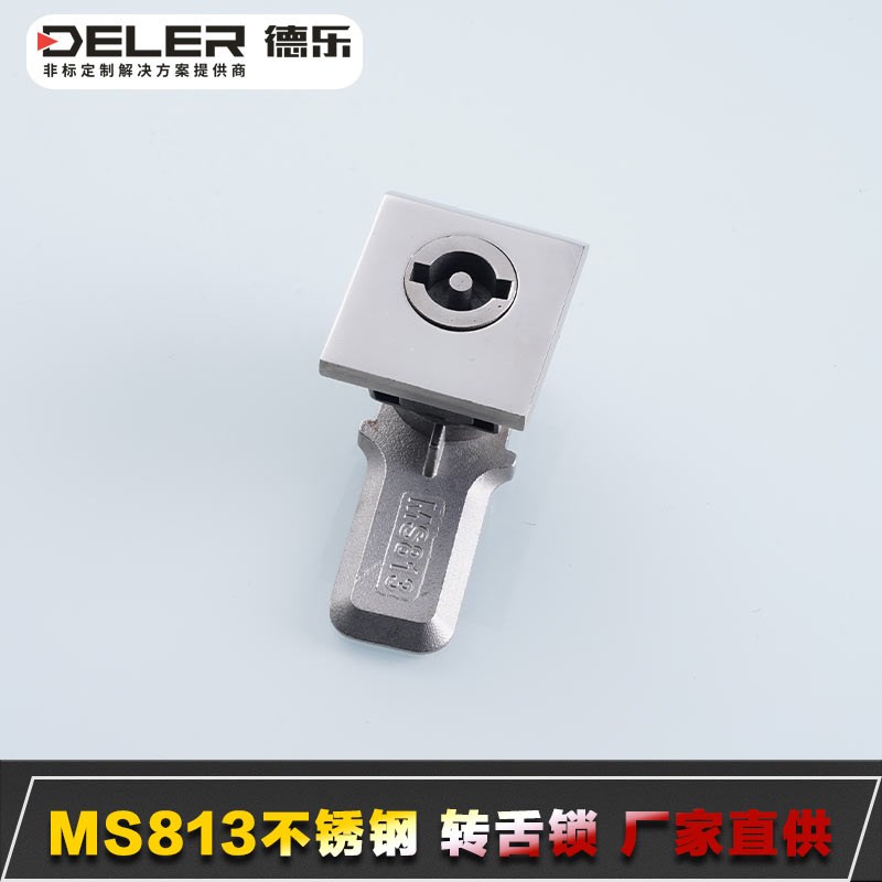 不锈钢威图柜锁MS813工业配电箱AE箱门锁小N方锁船用柜门锁304材