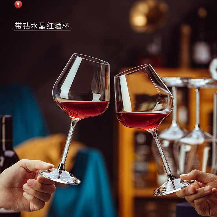 欧式高档奢华水晶红酒杯大号玻璃高脚子创意葡萄醒酒器家用套装