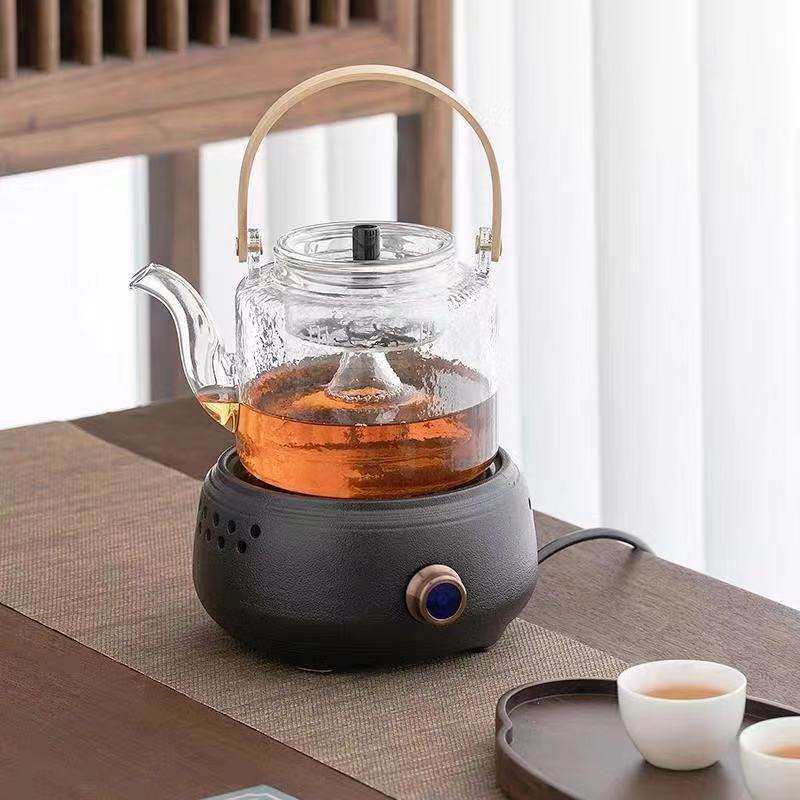 电陶炉煮茶器玻璃蒸煮茶壶静音煮茶炉烧水壶茶具家用全自动养生壶