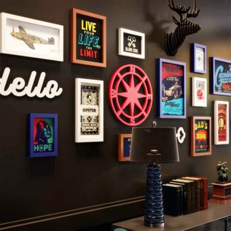 清吧装饰品墙面挂件工业风烧烤饭店壁挂发廊Q咖啡店墙上复古挂饰