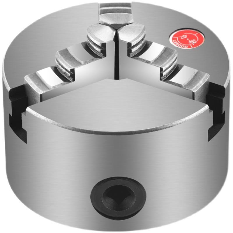 力歌牌三爪自定心卡盘K11 80 100 B125 130 160 前穿孔后锁孔卡盘