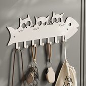 放架高级磁吸免打孔入户门创意门后挂钩挂门口挂包钥匙置物架神器