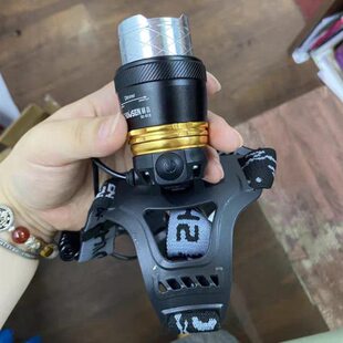 手电筒头戴锂电充电式6矿灯头灯T硕森强光鱼超亮头灯感应夜钓专用