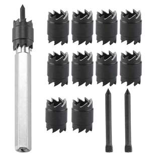 焊点去除钻13件套高速钢点焊钻焊点电动工具套装六角柄修锚点钻头